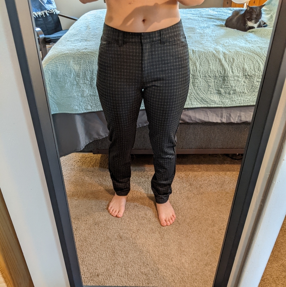 Calvin Klein Plaid Work Pants - Size 6